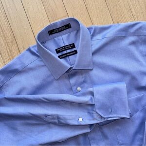 Forsyth of Canada Men's Classic Blue Dress Shirt, French Cuffs